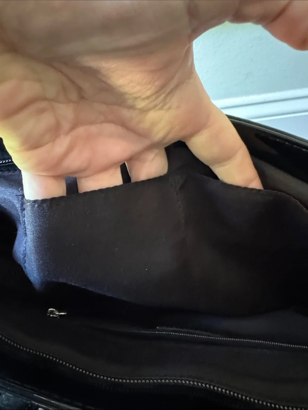 Sam Edelman Black Patent Tote with Studded Logo